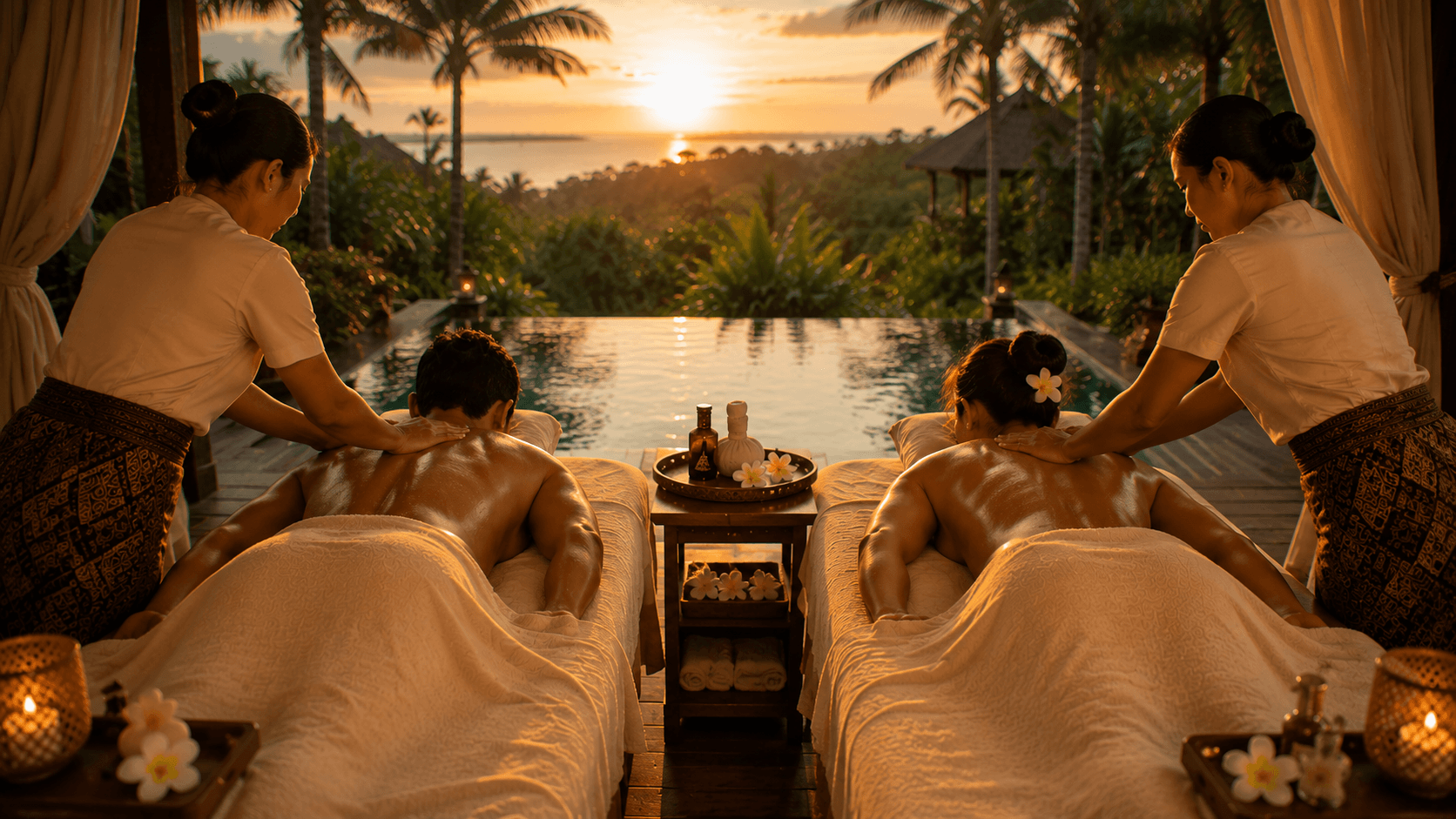 couple balinese massage in villa bali | putubalispahomecare